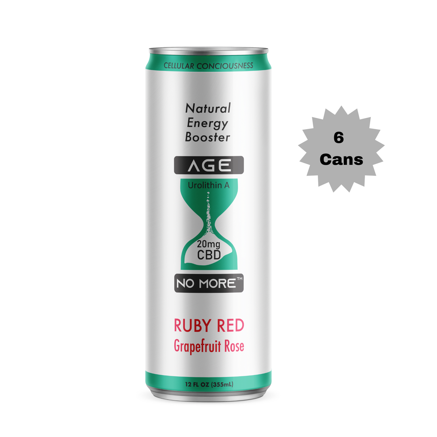Age No More - Energy Booster - Ruby Red 6 pack