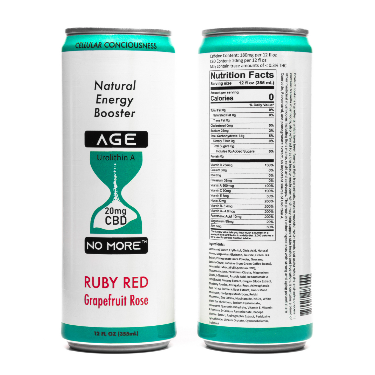 Age No More - Energy Booster - Ruby Red 6 pack
